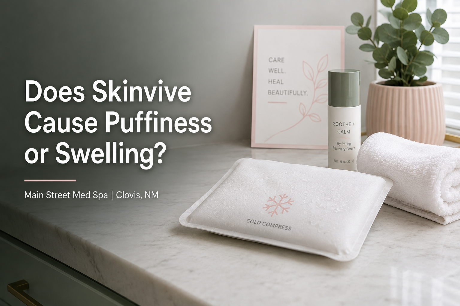 Cold compress and aftercare kit for post-Skinvive recovery