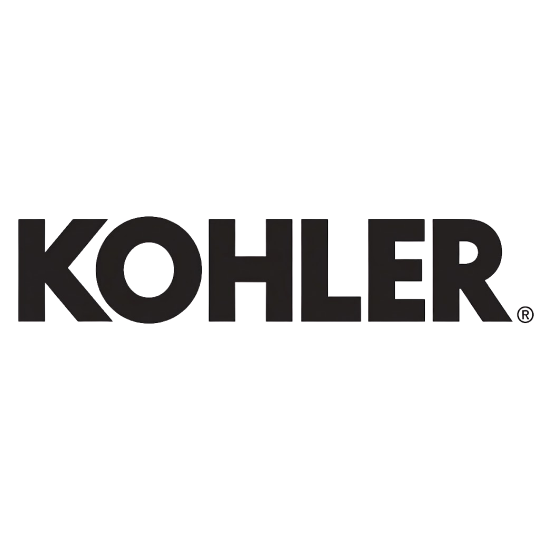 KOHLER logo in bold black letters on a white background