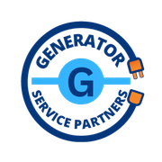 Generator Service Partners circular blue logo with plug icons and a large G in the center