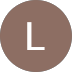 Brown circular avatar with a white letter “L” in the center