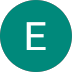 White “E” on a teal-green circular background