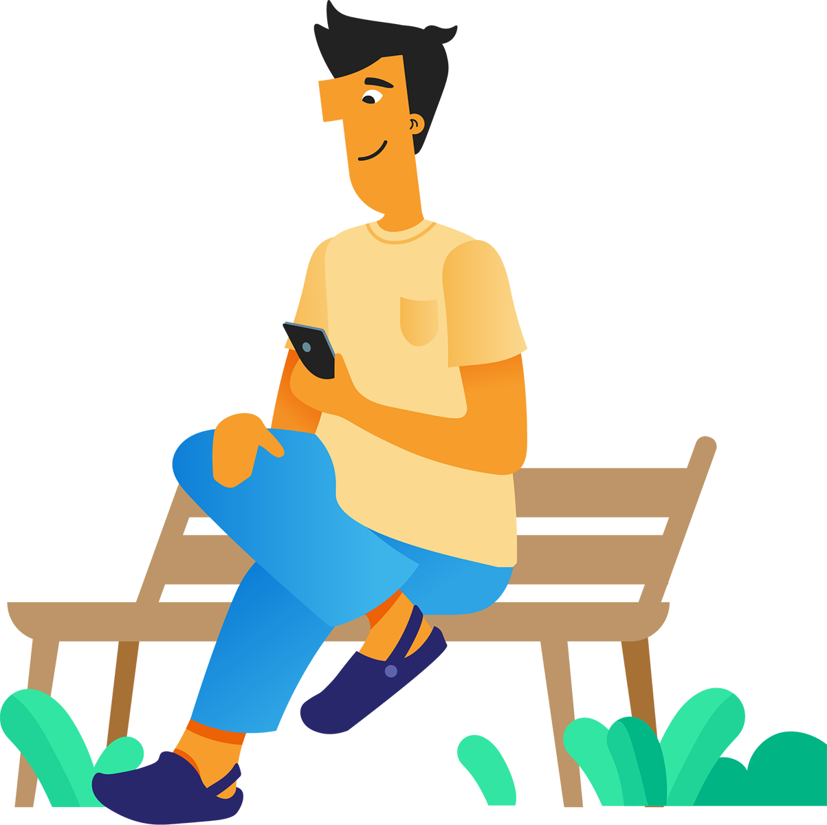 Ace-park-bench-phone
