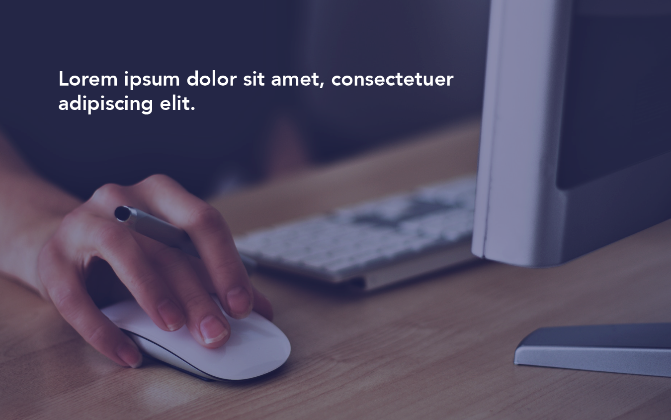 Avenir heading text on image background.