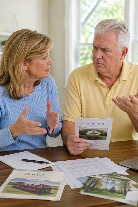 conflicting opinions between funerals and cremations in Whittier, CA