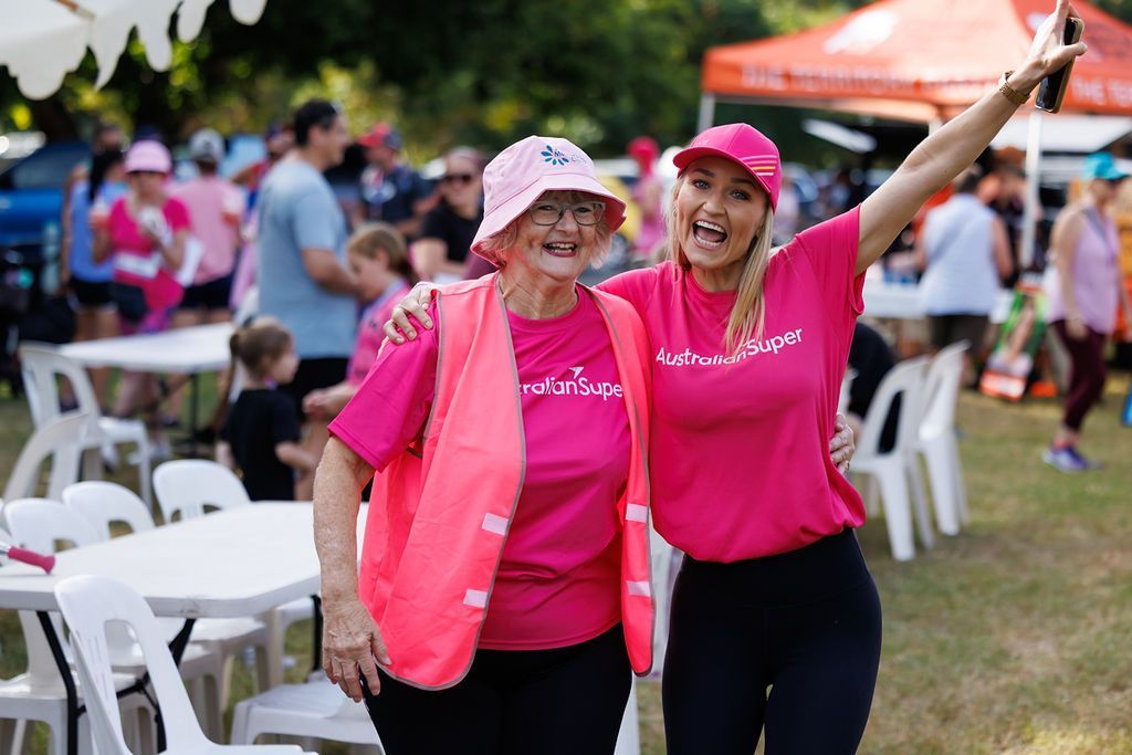 image of two volunteers