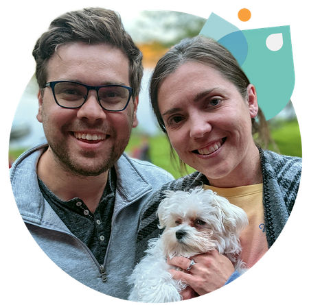 Board member, Eric Saumure, with his wife.