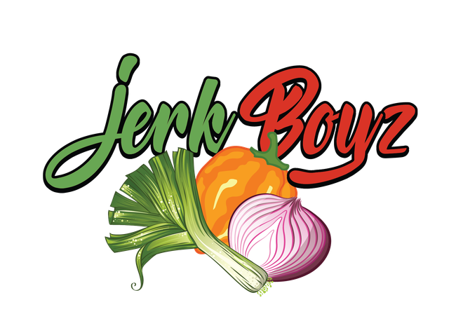 Jerk Boyz logo with green cursive 