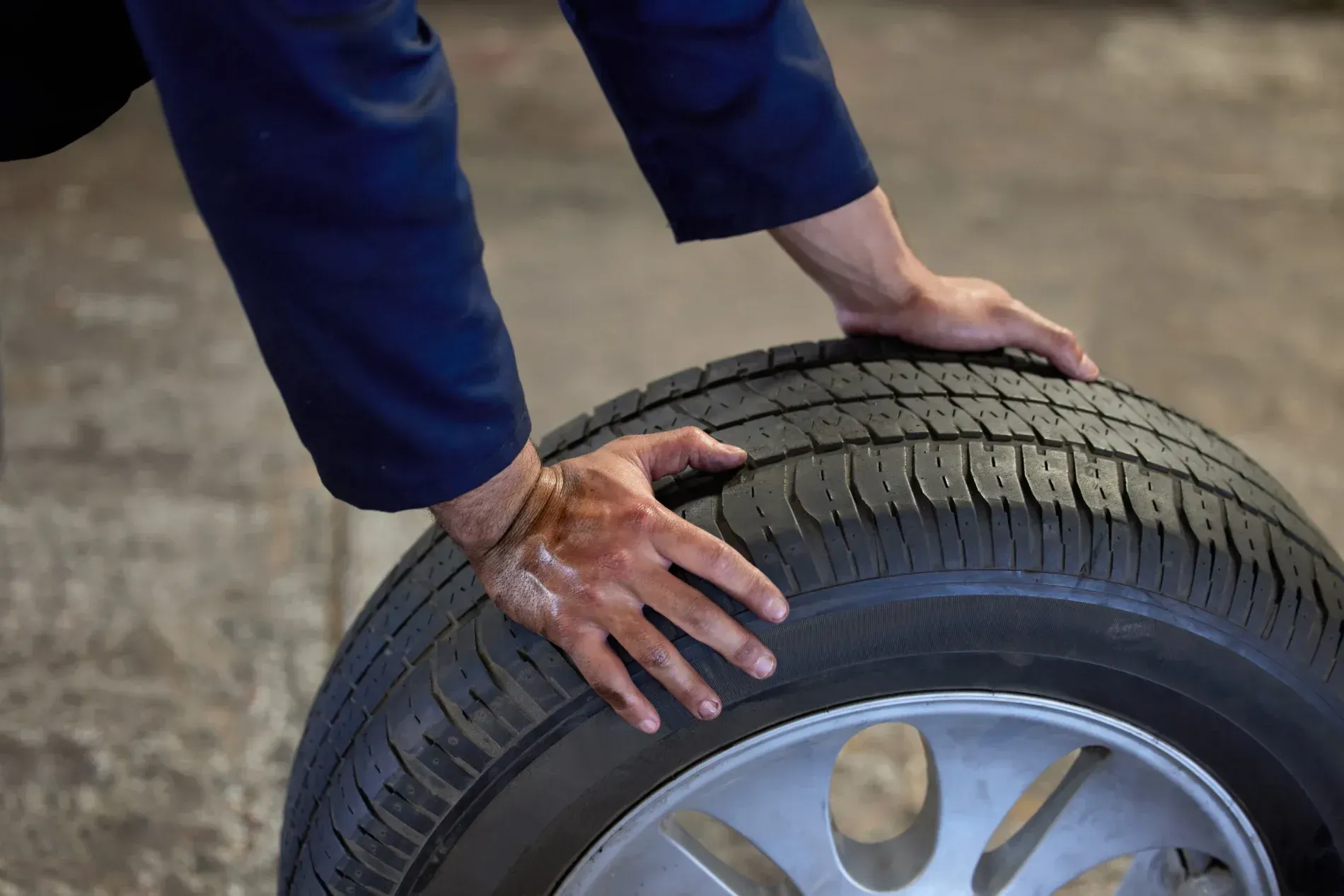 What is the repairable area on a tire