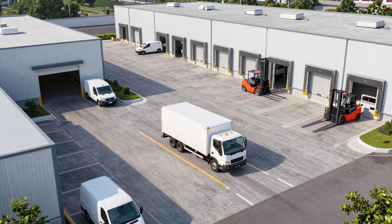  industrial unit with yard space to let