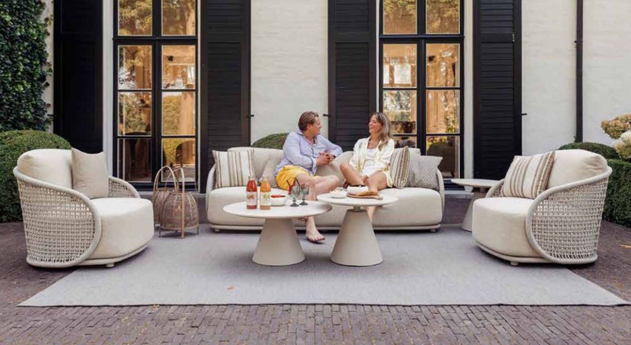 Outdoor terrace furniture in Marbella and Estepona Costa del Sol Spain.