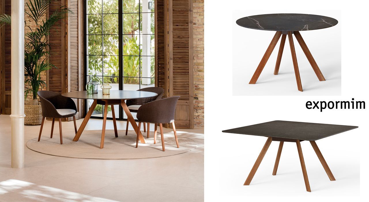 Expormim  outdoor dining tables. for terrace or patio in Marbella and Estepona