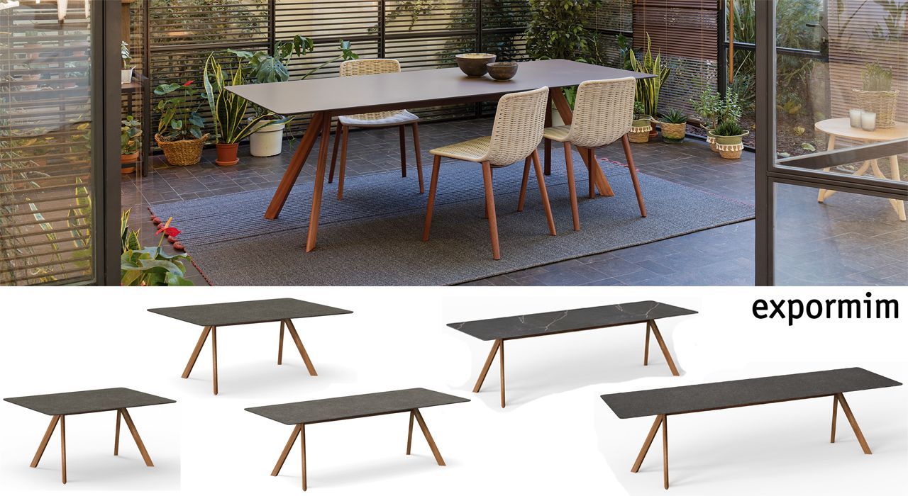 expormim outdoor Dining Tables in HPL or ceramic