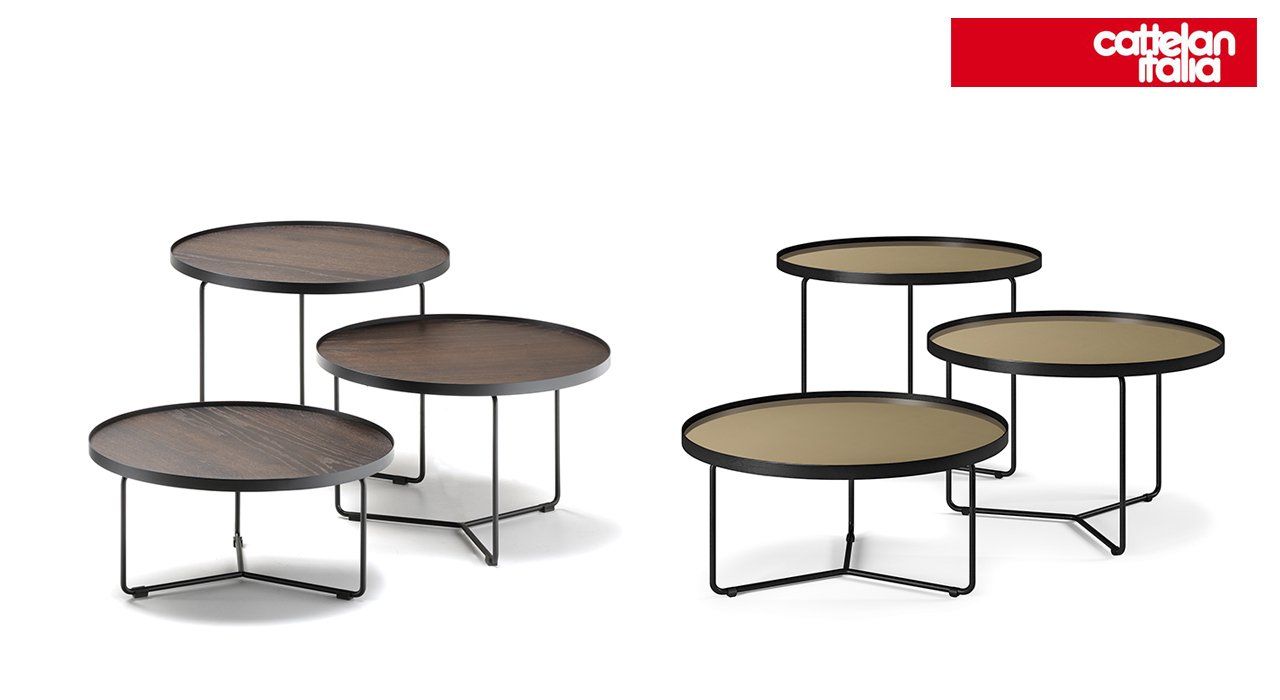Designer coffee tables and luxury side tables in a modern living room by VIP Environment
