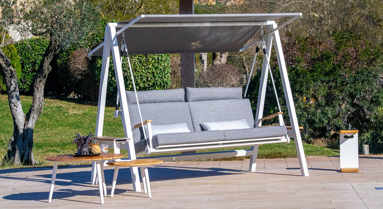 Outdoor terrace furniture in Marbella and Estepona Costa del Sol Spain.