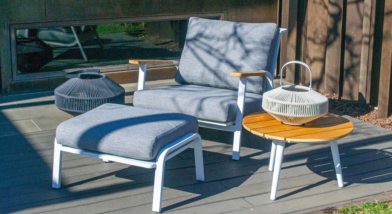 Outdoor terrace furniture in Marbella and Estepona Costa del Sol Spain.