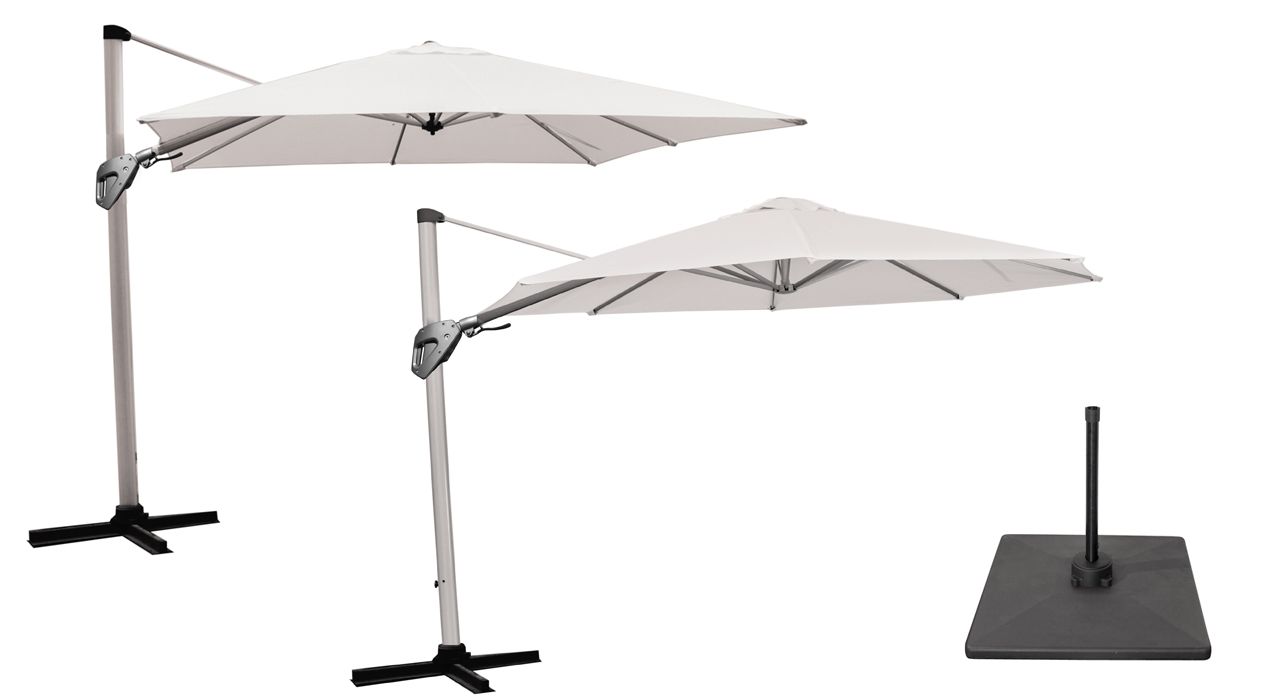 Parasols and umbrellas in Marbella and Estepona.