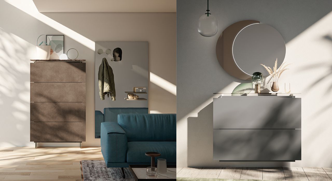Dall Agnese Birex shoe storage furniture for hallways and entrances in Marbella and estepona.