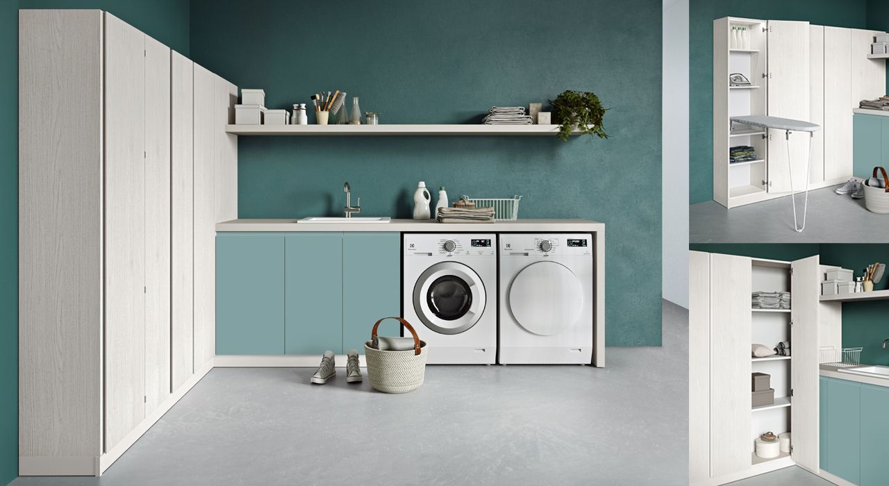 Luxury Laundry room or utility room storage furniture on the Costa del Sol