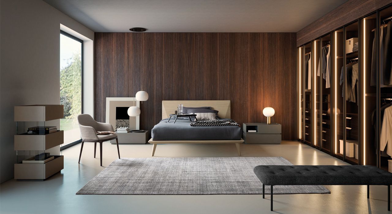 Dall Agnese bedroom furniture in wood or lacquer in Marbella or Estepona
