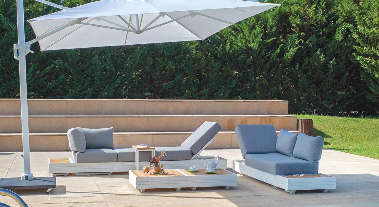 Outdoor terrace furniture in Marbella and Estepona Costa del Sol Spain.