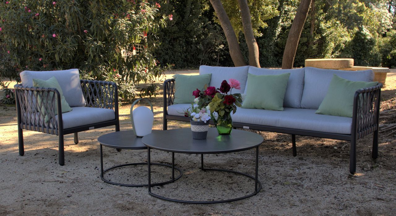 Outdoor terrace furniture in Marbella and Estepona Costa del Sol Spain.