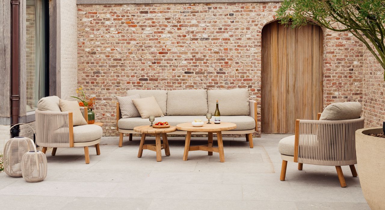 Outdoor terrace furniture in Marbella and Estepona Costa del Sol Spain.
