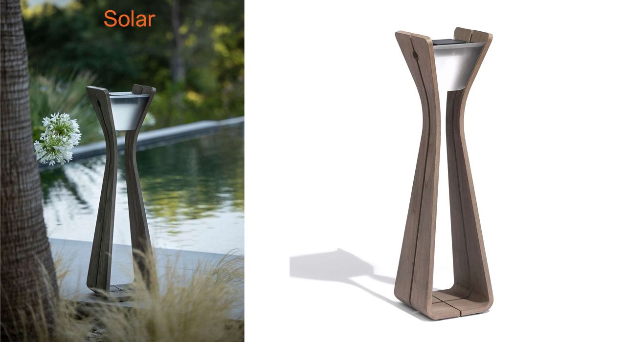Solar garden or terrace lighting in Marbella and Estepona.
