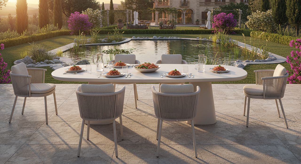 Luxury high end exterior Tables for terrace or patio in Marbella or Estepona