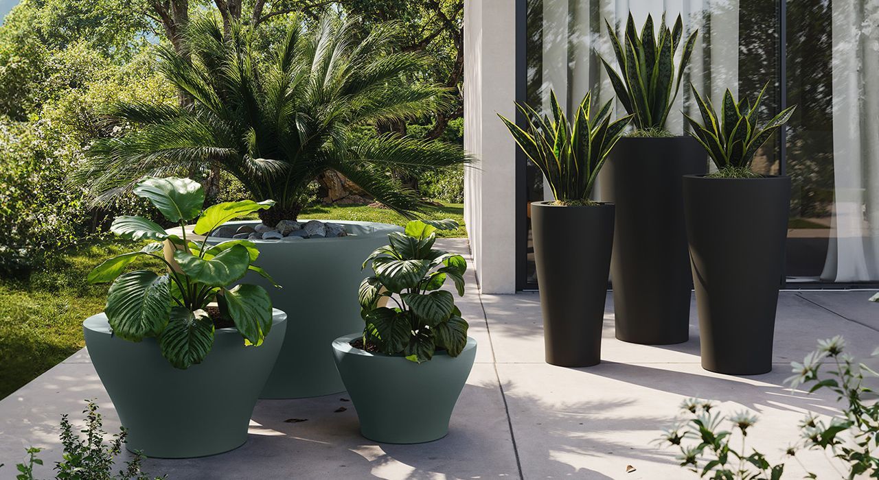 luxury garden and terrace vases or pots for sale in Marbella and Estepona, Spain