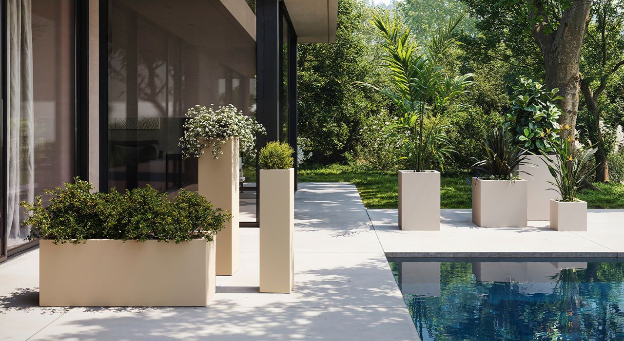 luxury garden and terrace vases or pots for sale in Marbella and Estepona, Spain