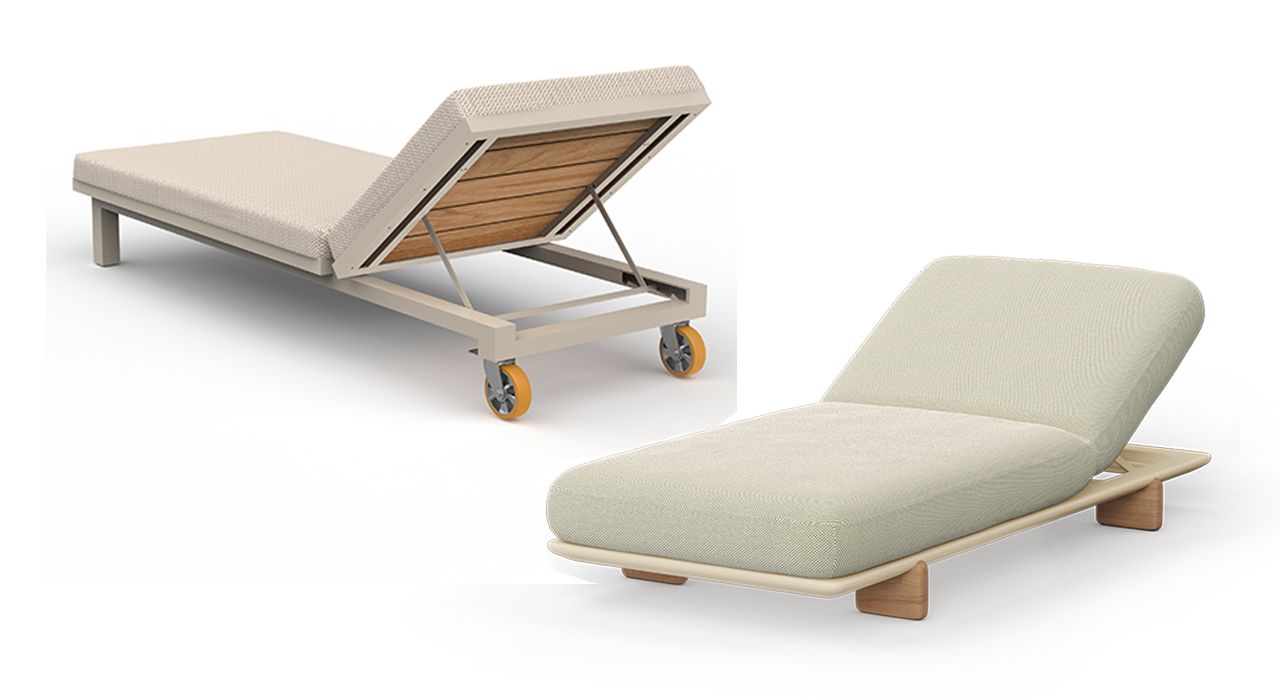 Outdoor sunbeds in Marbella and Estepona