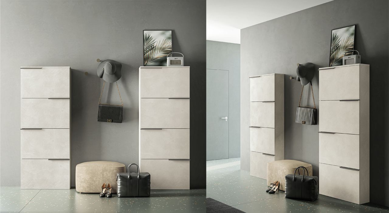Dall Agnese Birex shoe storage furniture for hallways and entrances in Marbella and estepona.