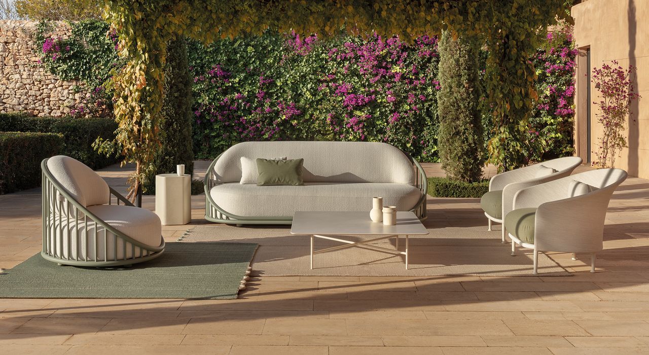 Outdoor terrace furniture in Marbella and Estepona Costa del Sol Spain.