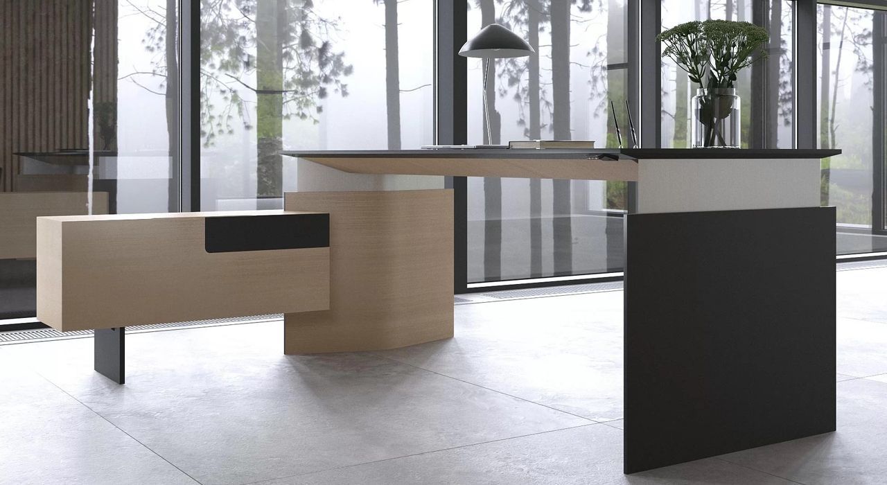 Narbutas Luxury high end desks with storage available in Marbella and Estepona Spain.