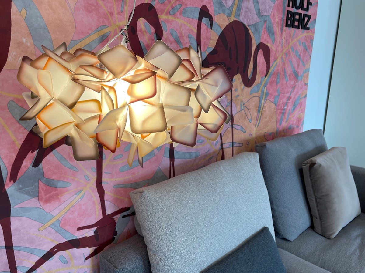 Modern lighting display in VIP Environment showroom Marbella Estepona