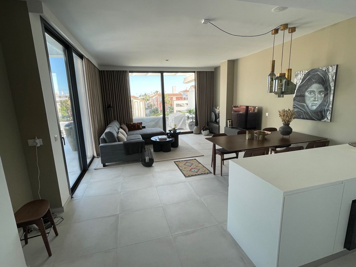 Luxury living room furniture project in Estepona with Scandinavian feel by VIP Environment