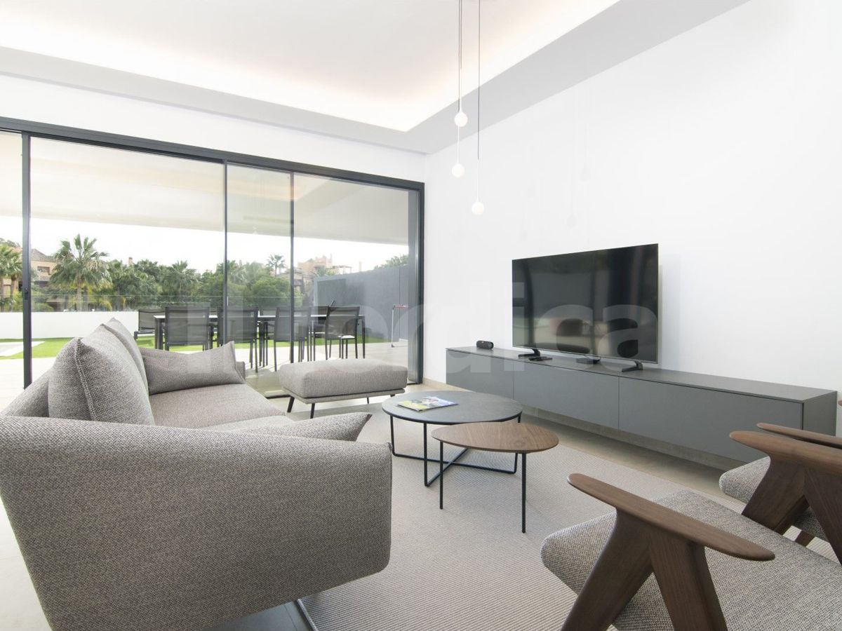 Luxury living room furniture project in Estepona for rental by VIP Environment