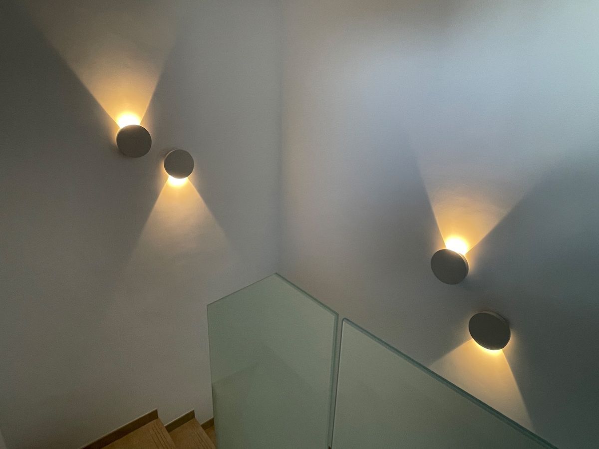 Designer lighting installation in an Estepona apartment