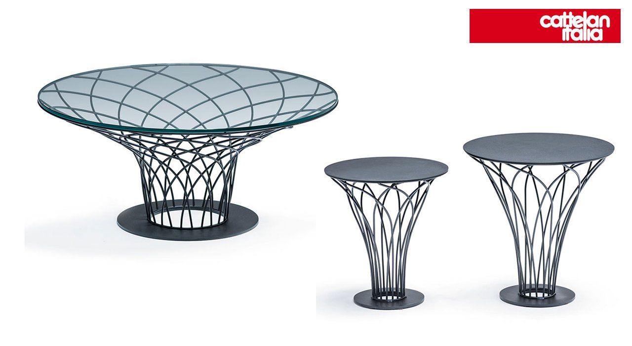 Glass designer coffee table for modern living room interiors