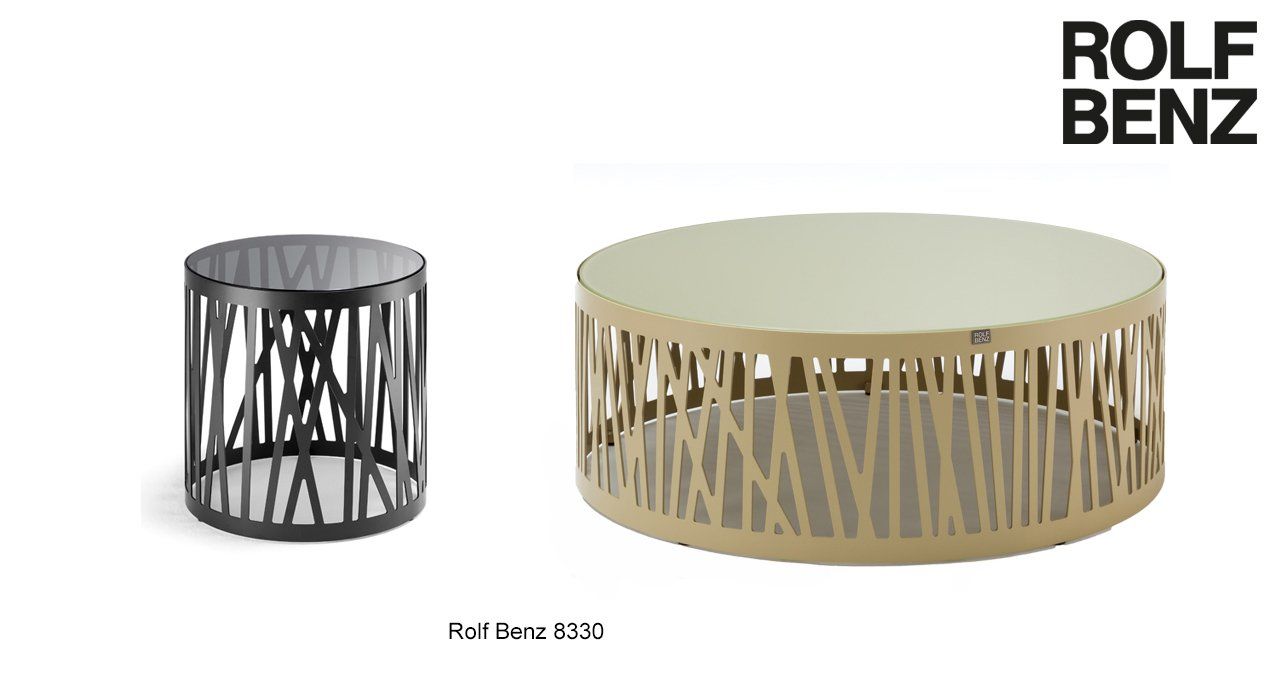 Round designer coffee table ideal for small and open-plan living spaces