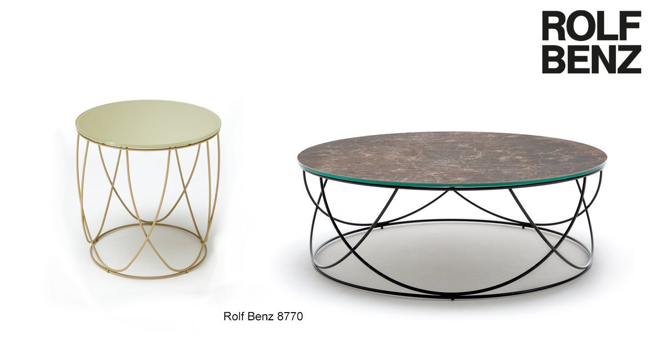 Round designer coffee table ideal for small and open-plan living spaces