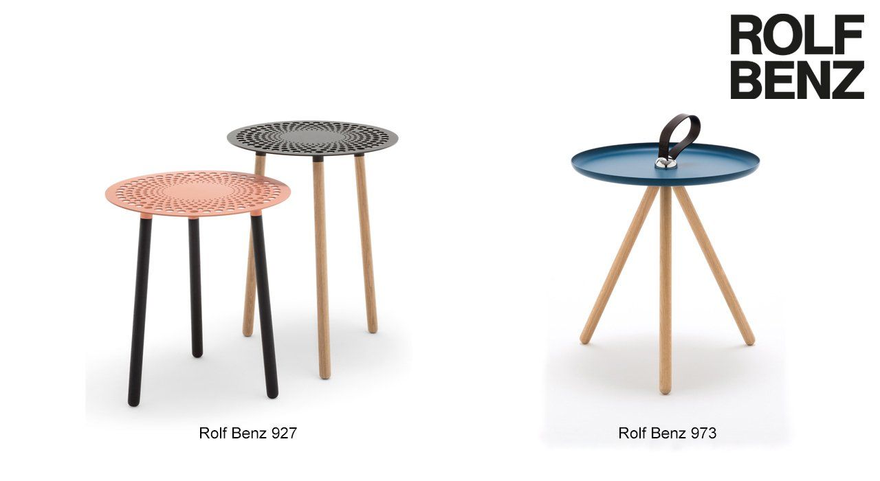 Round designer coffee table ideal for small and open-plan living spaces