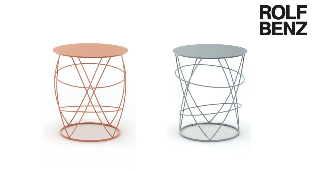 Round designer coffee table ideal for small and open-plan living spaces