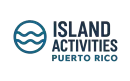 Island Activities Puerto Rico logo with teal wave icon and navy text