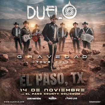 Pandora & Flans concert poster. Six women pose, dates listed for El Paso County Coliseum, TX, February 8, 2026.