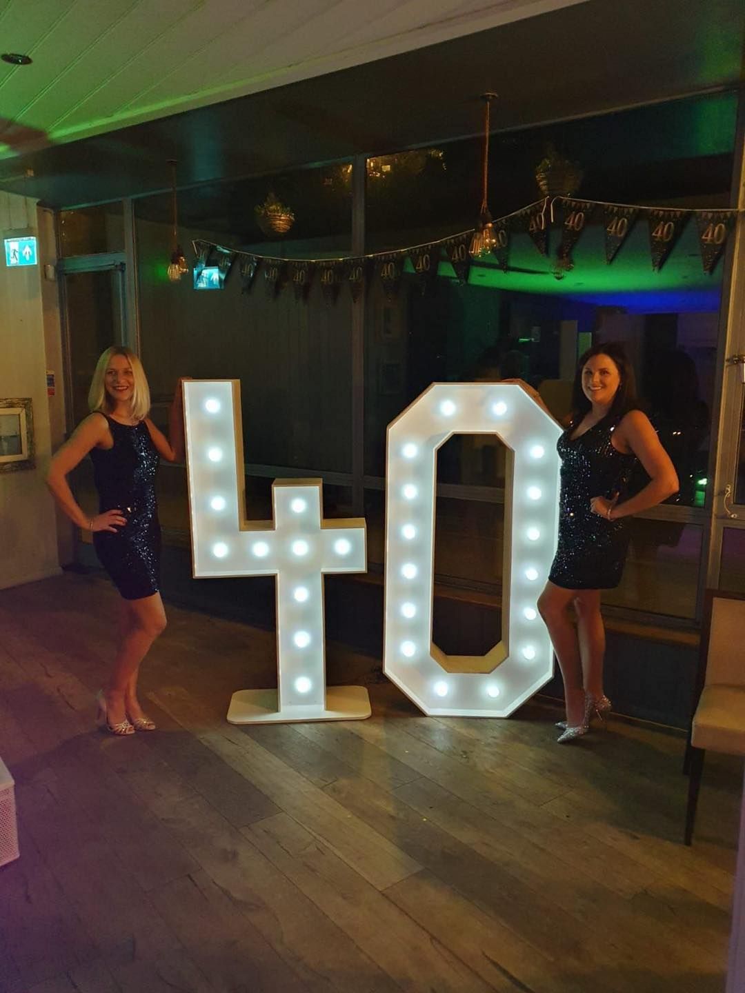 Giant 5ft LED numbers for hire, Bournemouth