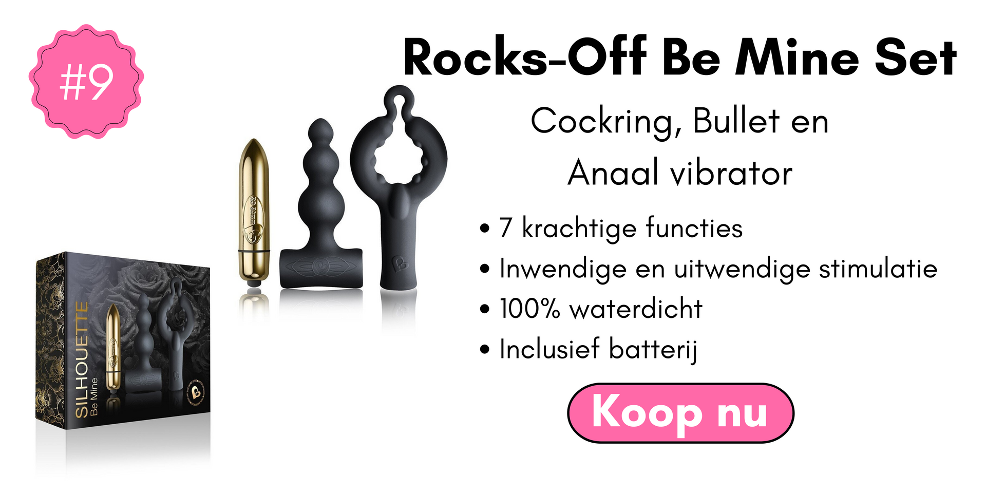 Deze set bevat de volgende speeltjes:  4US: een unieke, vibrerende cockring ontworpen met koppels in het achterhoofd. 4US glijdt met gemak om en zit comfortabel op zijn plaats, wat dubbel plezier geeft voor zowel jou als je partner.  Bubbles: de stevige t-basis van deze anale vibrator zal pulseren als hij stevig op het lichaam aansluit, terwijl krachtige vibraties omhoog gaan om te prikkelen en te bevredigen.  Tease 'n please: 7 verslavende zondige instellingen van pure extase zijn voor jou om te hebben met deze krachtige bullet.