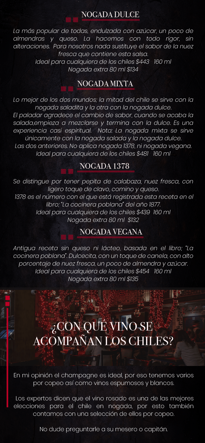 Cartel negro con texto en español y nombres resaltados en rojo, con la foto de un camión en la parte inferior.