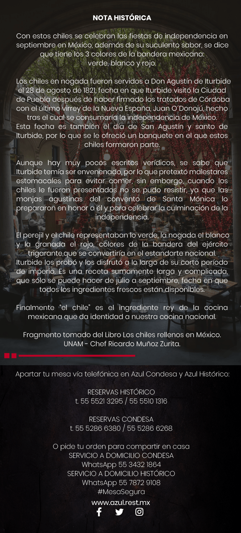 Póster oscuro y borroso con texto blanco denso sobre fondo negro, diseño centrado y un subrayado rojo cerca del centro.