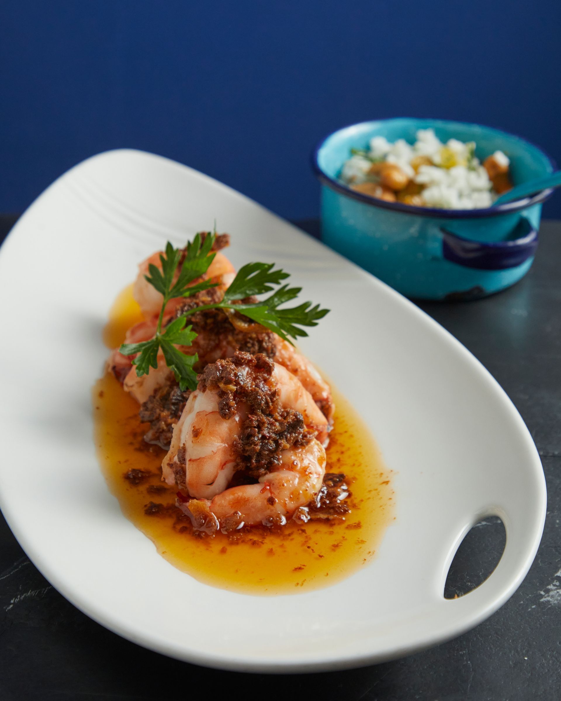 camarones enchipoclados de restaurantes Azul